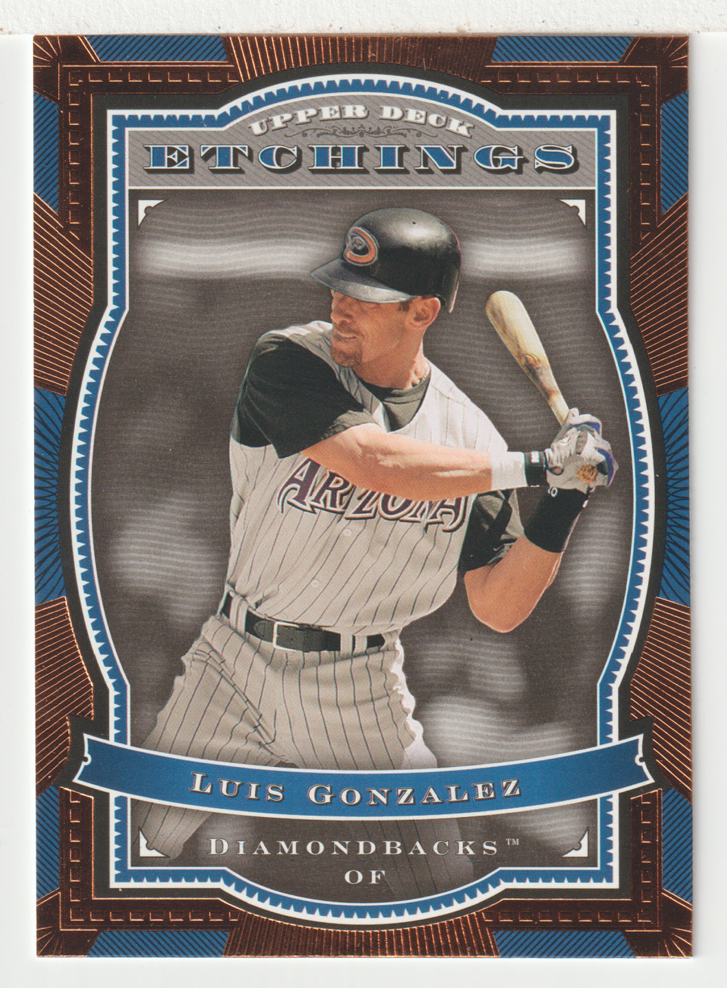 Luis Gonzalez - Arizona Diamondbacks (MLB Baseball Card) 2004 Upper Deck Etchings # 28 Mint