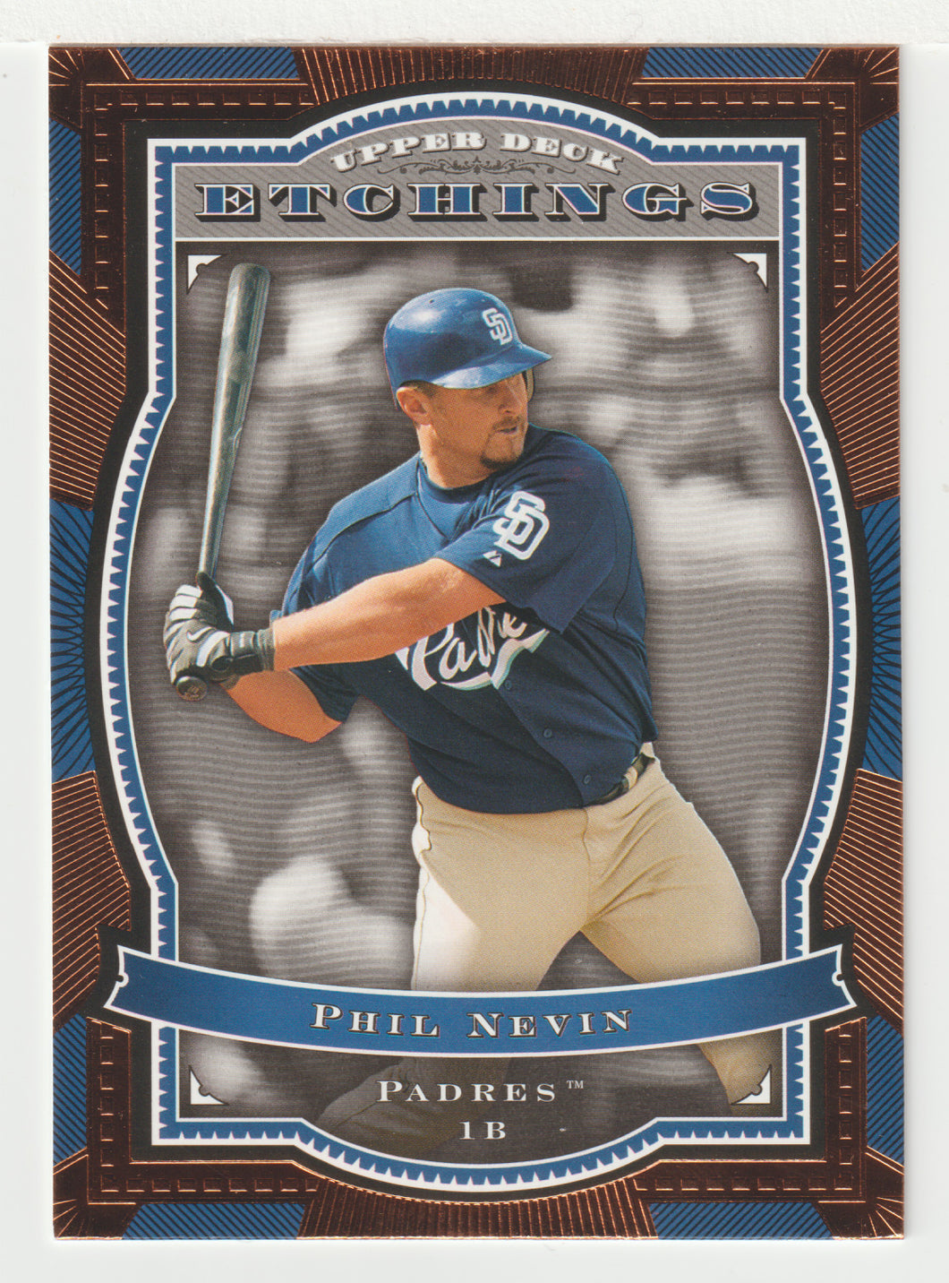 Phil Nevin - San Diego Padres (MLB Baseball Card) 2004 Upper Deck Etchings # 31 Mint