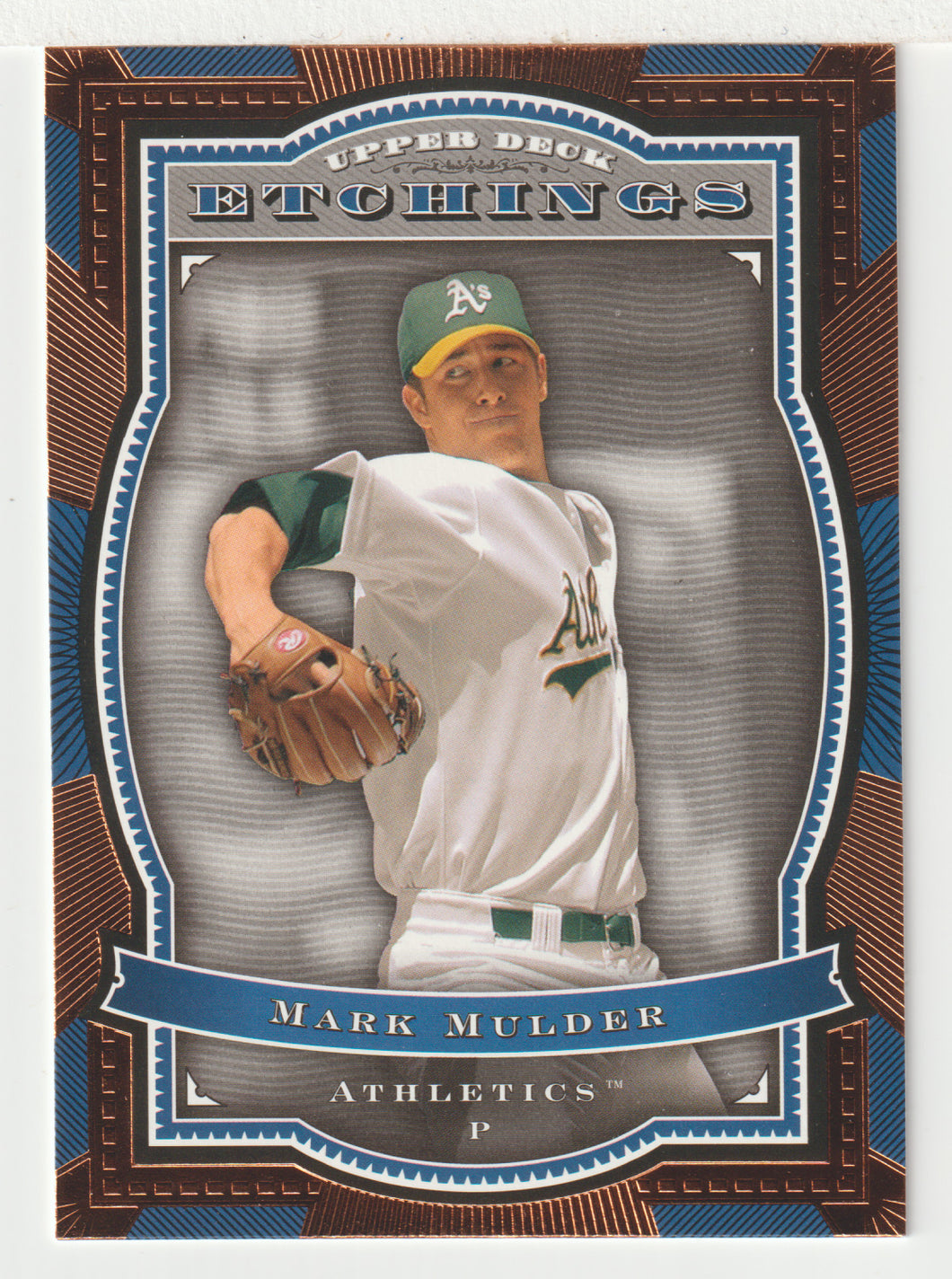 Mark Mulder - Oakland Athletics (MLB Baseball Card) 2004 Upper Deck Etchings # 37 Mint