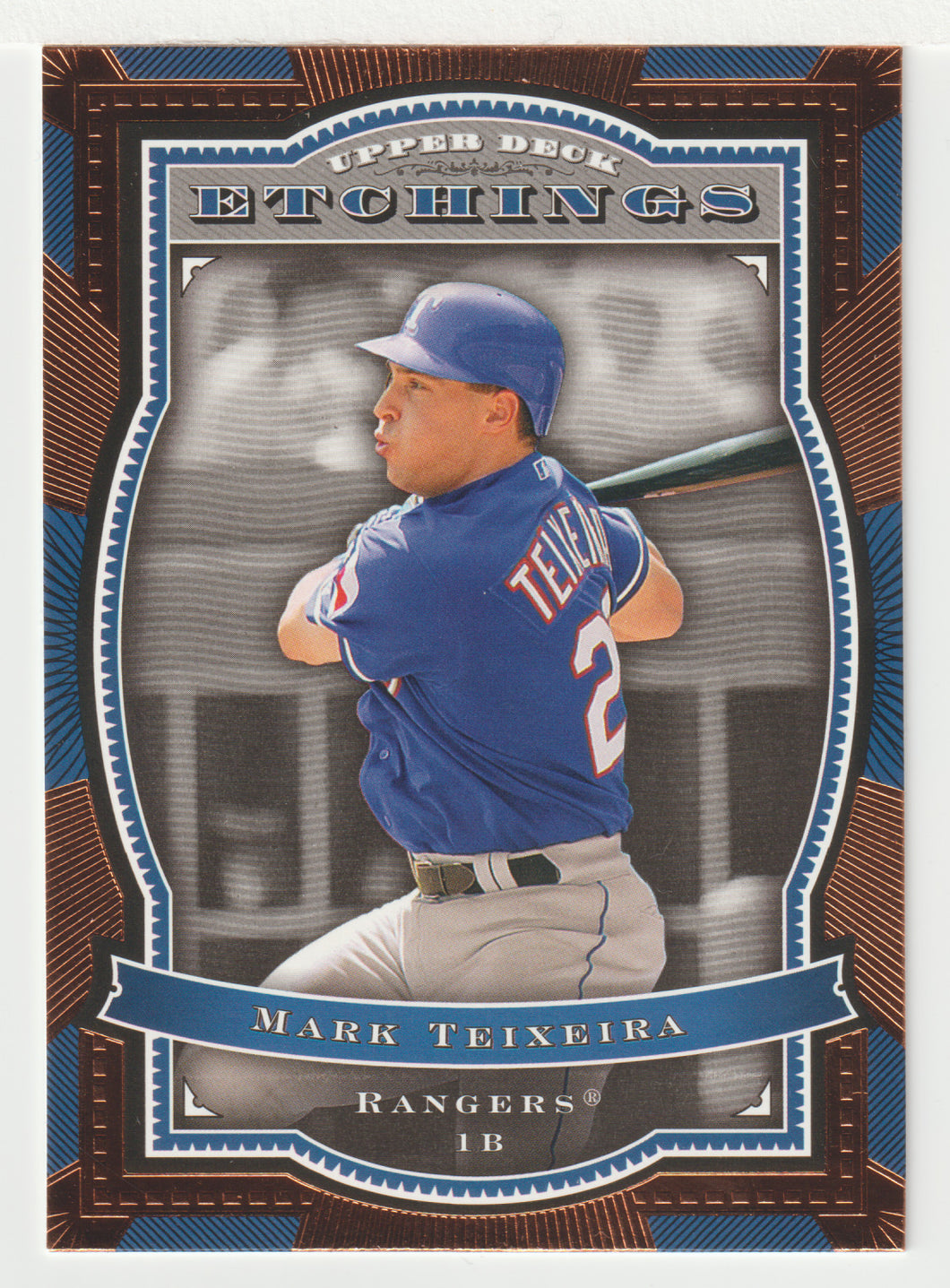 Mark Teixeira - Texas Rangers (MLB Baseball Card) 2004 Upper Deck Etchings # 38 Mint