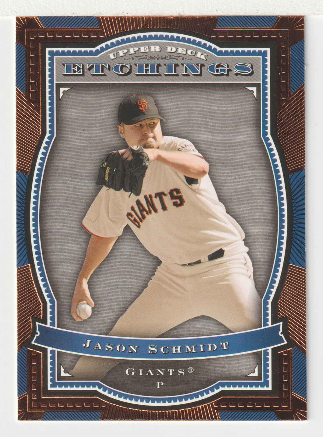 Jason Schmidt - San Francisco Giants (MLB Baseball Card) 2004 Upper Deck Etchings # 59 Mint