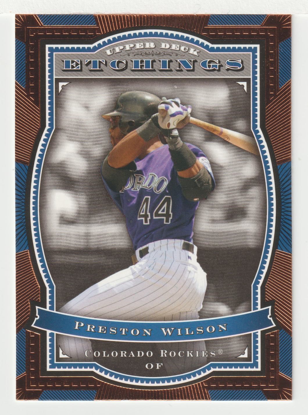 Preston Wilson - Colorado Rockies (MLB Baseball Card) 2004 Upper Deck Etchings # 60 Mint