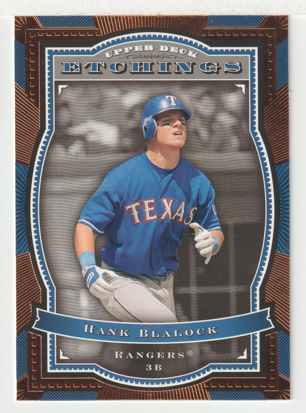 Hank Blalock - Texas Rangers (MLB Baseball Card) 2004 Upper Deck Etchings # 62 Mint