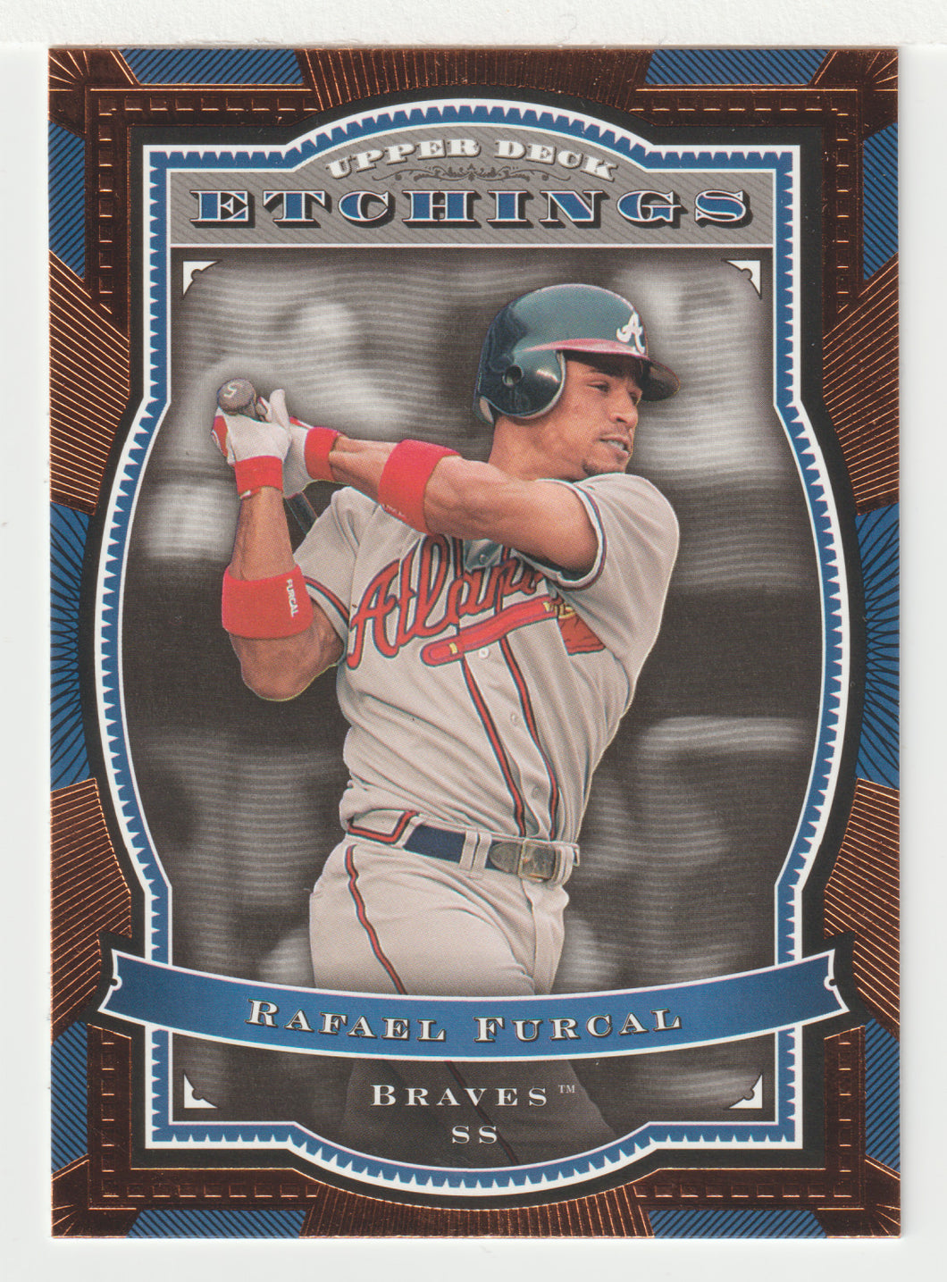 Rafael Furcal - Atlanta Braves (MLB Baseball Card) 2004 Upper Deck Etchings # 63 Mint
