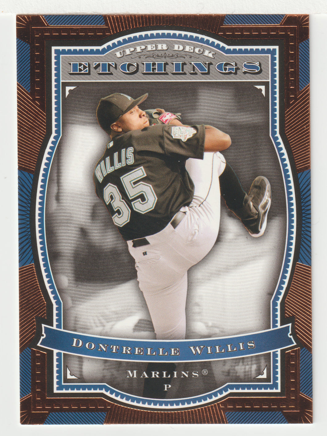Dontrelle Willis - Florida Marlins (MLB Baseball Card) 2004 Upper Deck Etchings # 70 Mint