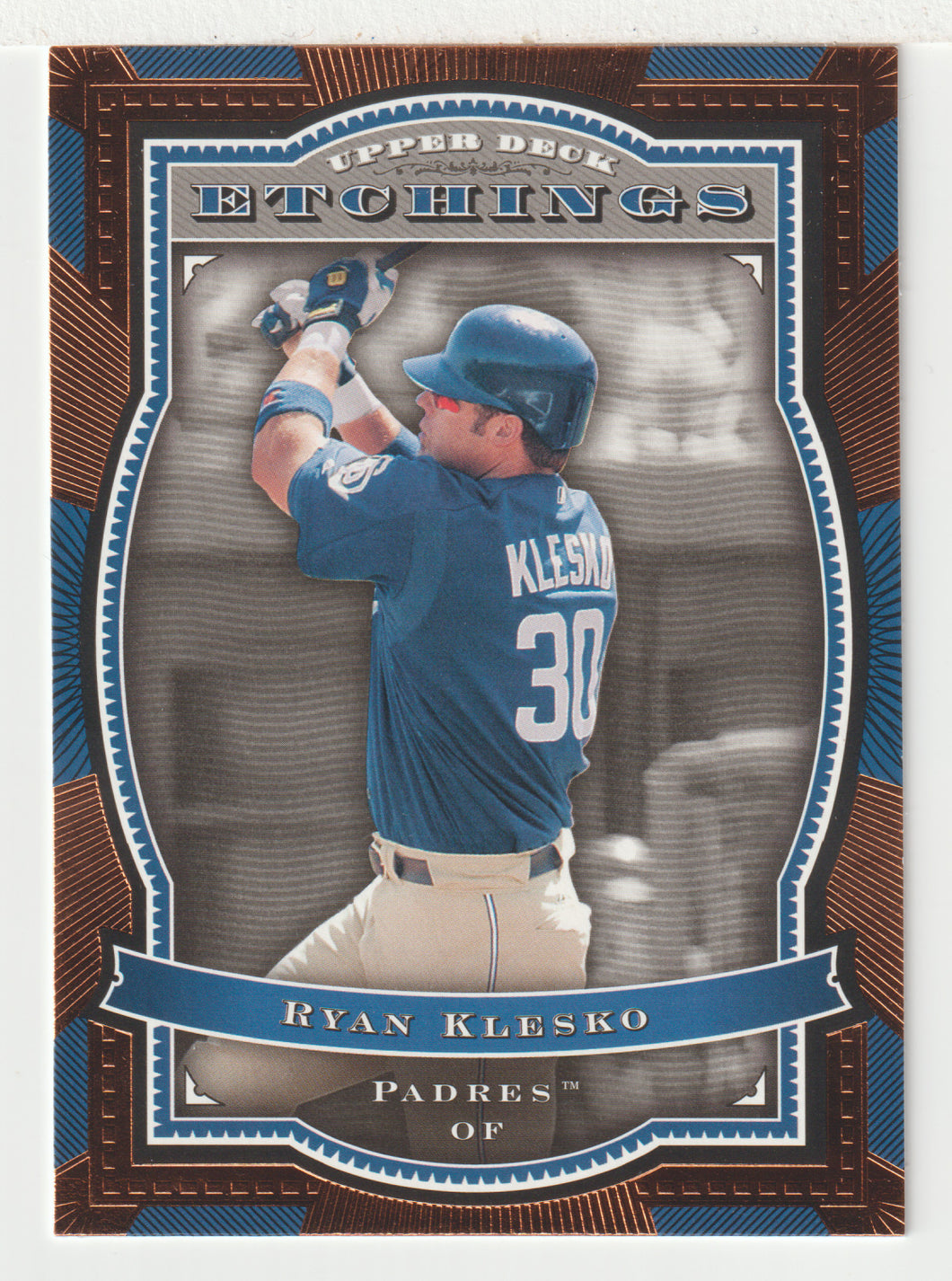 Ryan Klesko - San Diego Padres (MLB Baseball Card) 2004 Upper Deck Etchings # 84 Mint