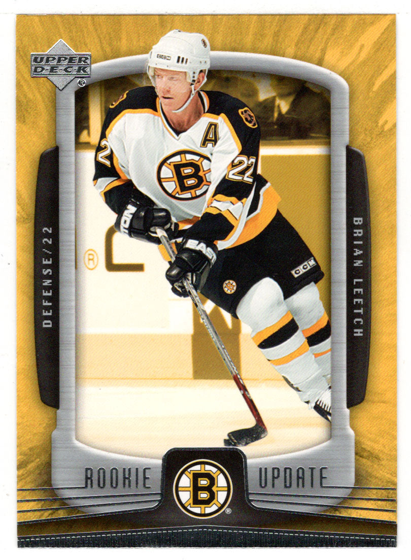 Brian Leetch - Boston Bruins (NHL Hockey Card) 2005-06 Upper Deck Rookie Update # 8 Mint