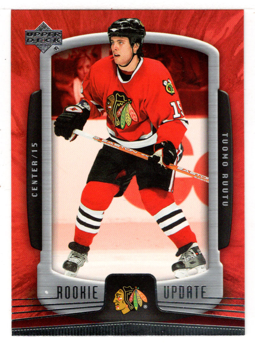 Tuomo Ruutu - Chicago Blackhawks (NHL Hockey Card) 2005-06 Upper Deck Rookie Update # 21 Mint