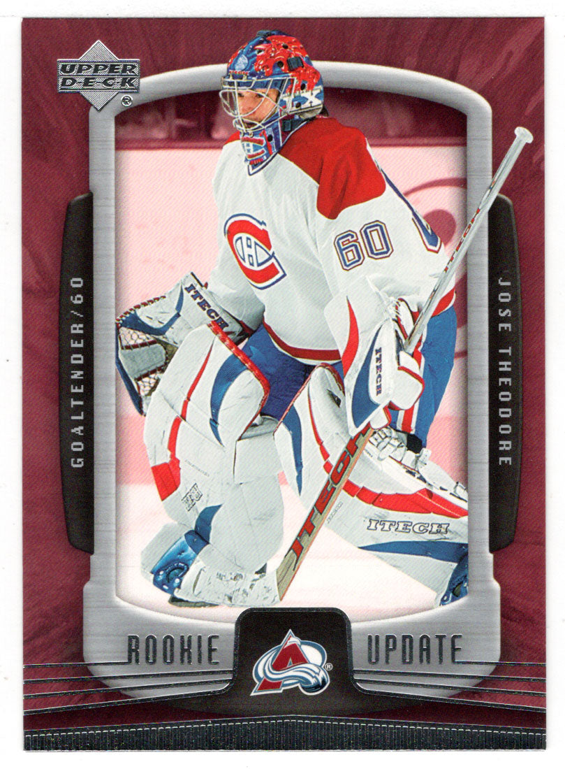 Jose Theodore - Colorado Avalanche (NHL Hockey Card) 2005-06 Upper Deck Rookie Update # 22 Mint