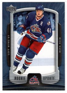 Rick Nash - Columbus Blue Jackets (NHL Hockey Card) 2005-06 Upper Deck Rookie Update # 28 Mint