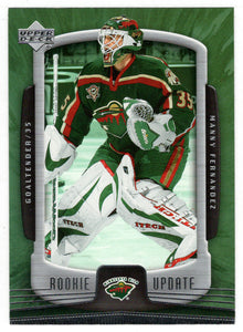 Manny Fernandez - Minnesota Wild (NHL Hockey Card) 2005-06 Upper Deck Rookie Update # 49 Mint