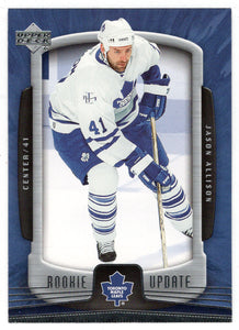 Jason Allison - Toronto Maple Leafs (NHL Hockey Card) 2005-06 Upper Deck Rookie Update # 93 Mint