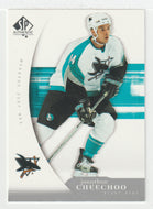 Jonathan Cheechoo - San Jose Sharks (NHL Hockey Card) 2005-06 Upper Deck SP Authentic # 82 Mint