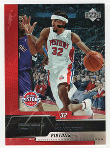 Richard Hamilton - Detroit Pistons (NBA Basketball Card) 2005-06 Upper Deck ESPN # 24 Mint