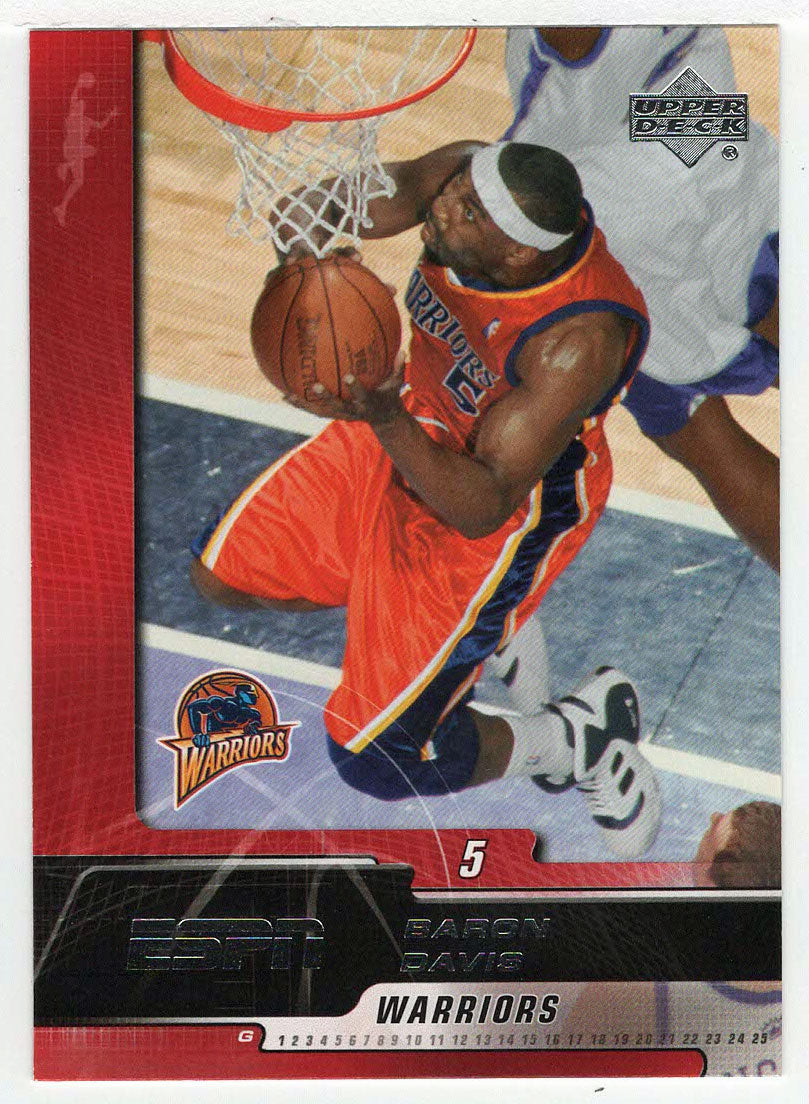 Baron Davis - Golden State Warriors (NBA Basketball Card) 2005-06 Upper Deck ESPN # 27 Mint