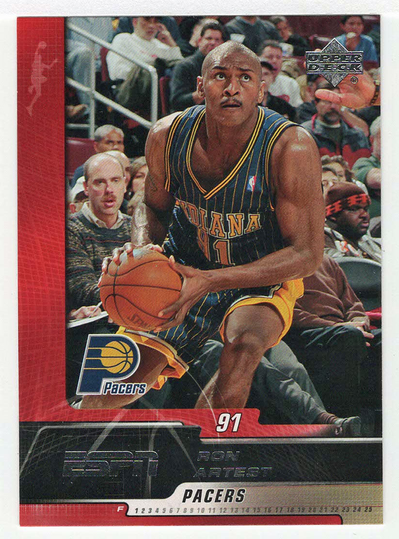 Ron Artest - Indiana Pacers (NBA Basketball Card) 2005-06 Upper Deck ESPN # 33 Mint