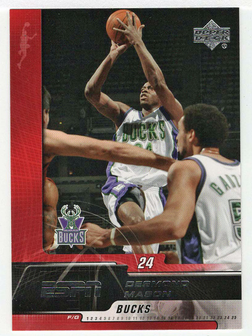 Desmond Mason - Milwaukee Bucks (NBA Basketball Card) 2005-06 Upper Deck ESPN # 46 Mint