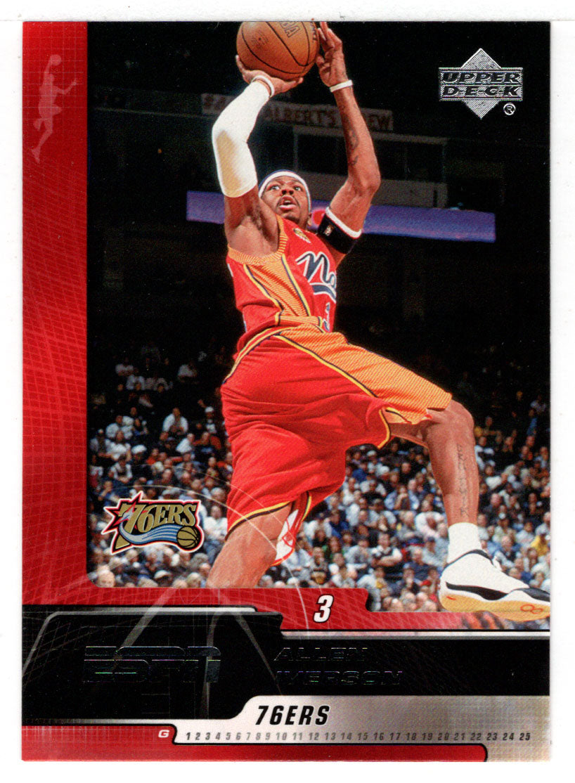 Allen Iverson - Philadelphia 76ers (NBA Basketball Card) 2005-06 Upper Deck ESPN # 64 Mint