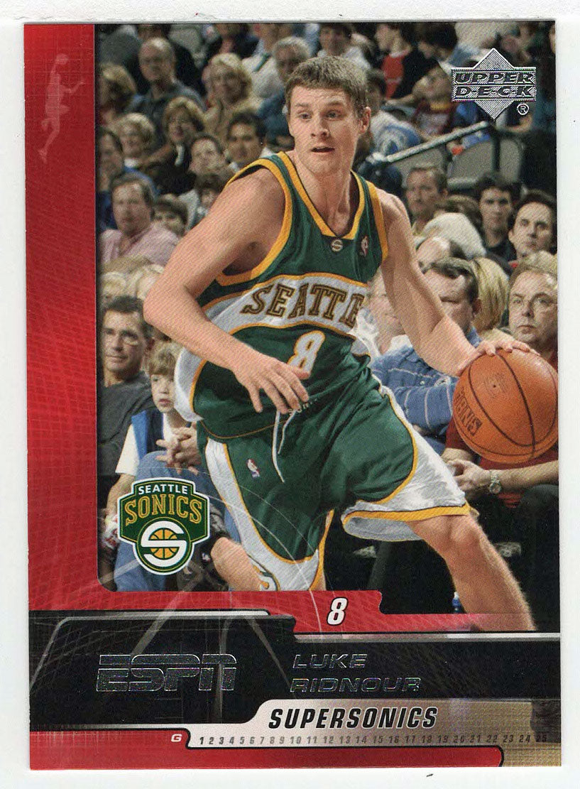 Luke Ridnour - Seattle Supersonics (NBA Basketball Card) 2005-06 Upper Deck ESPN # 81 Mint