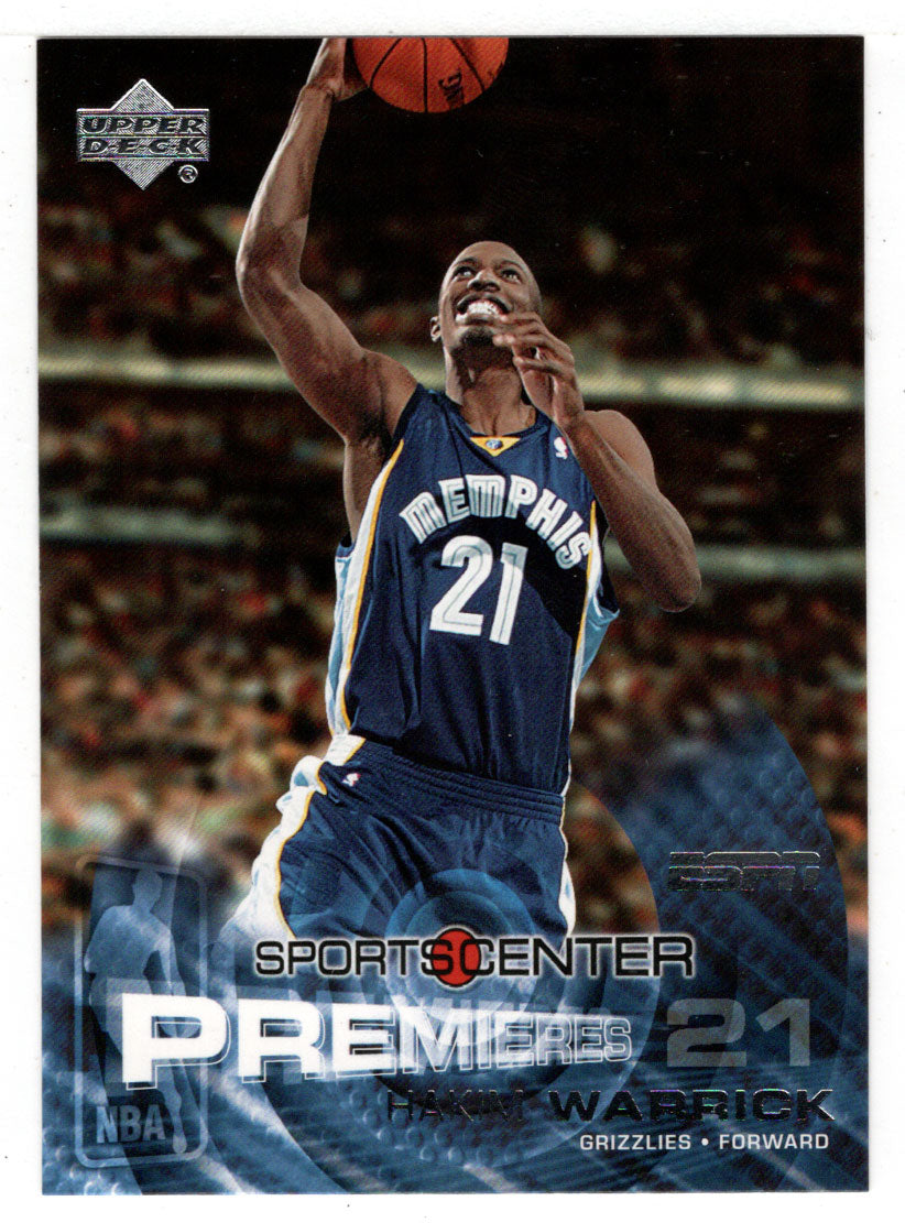 Hakim Warrick RC - Memphis Grizzlies - Premieres (NBA Basketball Card) 2005-06 Upper Deck ESPN # 103 Mint