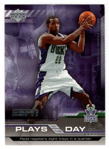 Michael Redd - Milwaukee Bucks - Plays of the Day (NBA Basketball Card) 2005-06 Upper Deck ESPN # PD9 Mint