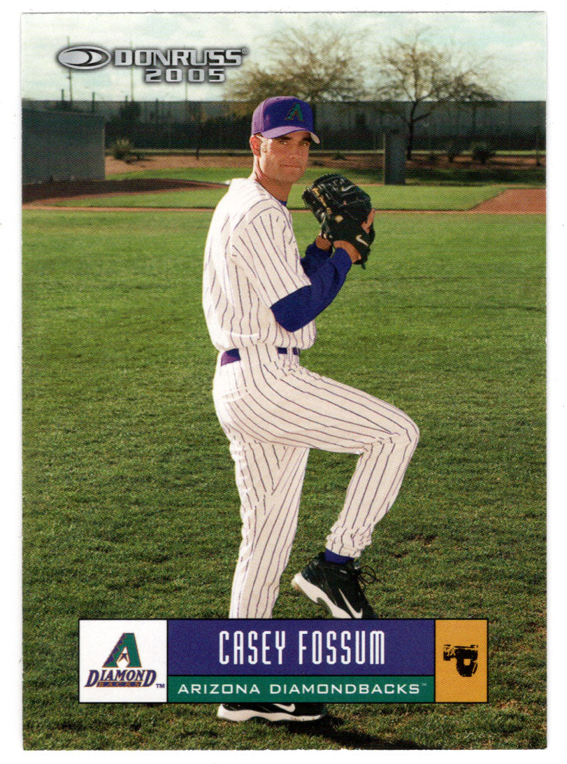 Casey Fossum - Arizona Diamondbacks (MLB Baseball Card) 2005 Donruss # 86 Mint
