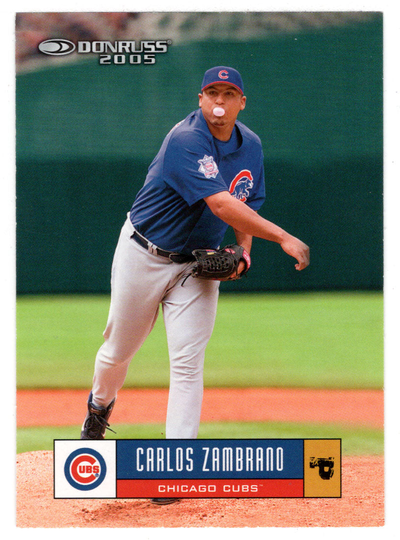 Carlos Zambrano - Chicago Cubs (MLB Baseball Card) 2005 Donruss # 130 Mint