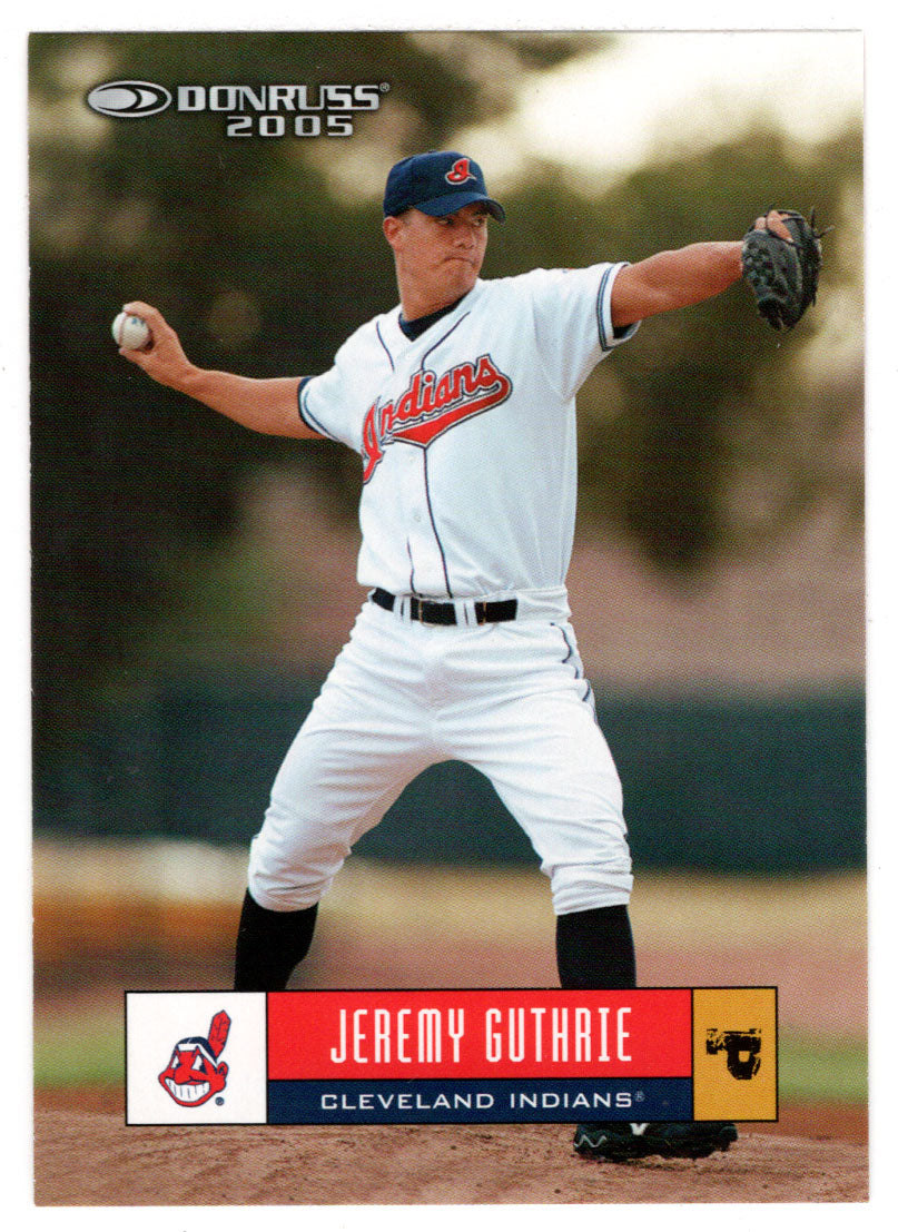 Jeremy Guthrie - Cleveland Indians (MLB Baseball Card) 2005 Donruss # 161 Mint