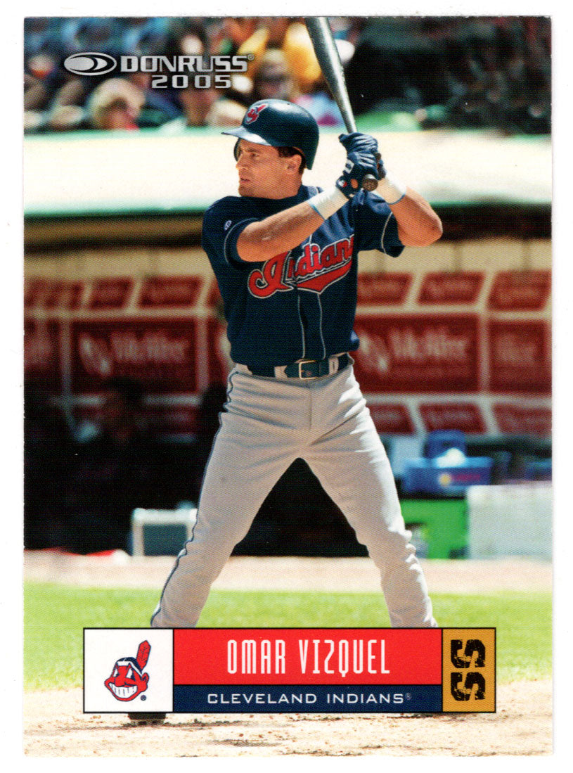 Omar Vizquel - Cleveland Indians (MLB Baseball Card) 2005 Donruss # 164 Mint