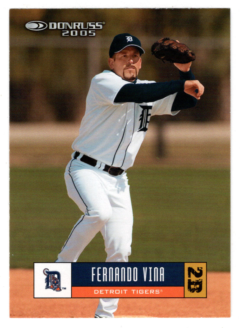 Fernando Vina - Detroit Tigers (MLB Baseball Card) 2005 Donruss # 184 Mint