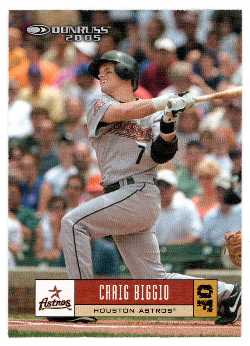 Craig Biggio - Houston Astros (MLB Baseball Card) 2005 Donruss # 204 Mint