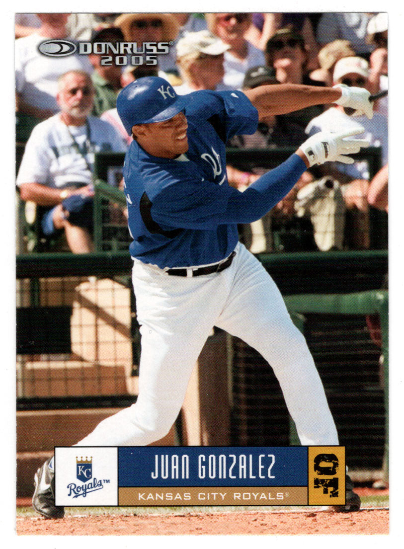 Juan Gonzalez - Kansas City Royals (MLB Baseball Card) 2005 Donruss # 214 Mint