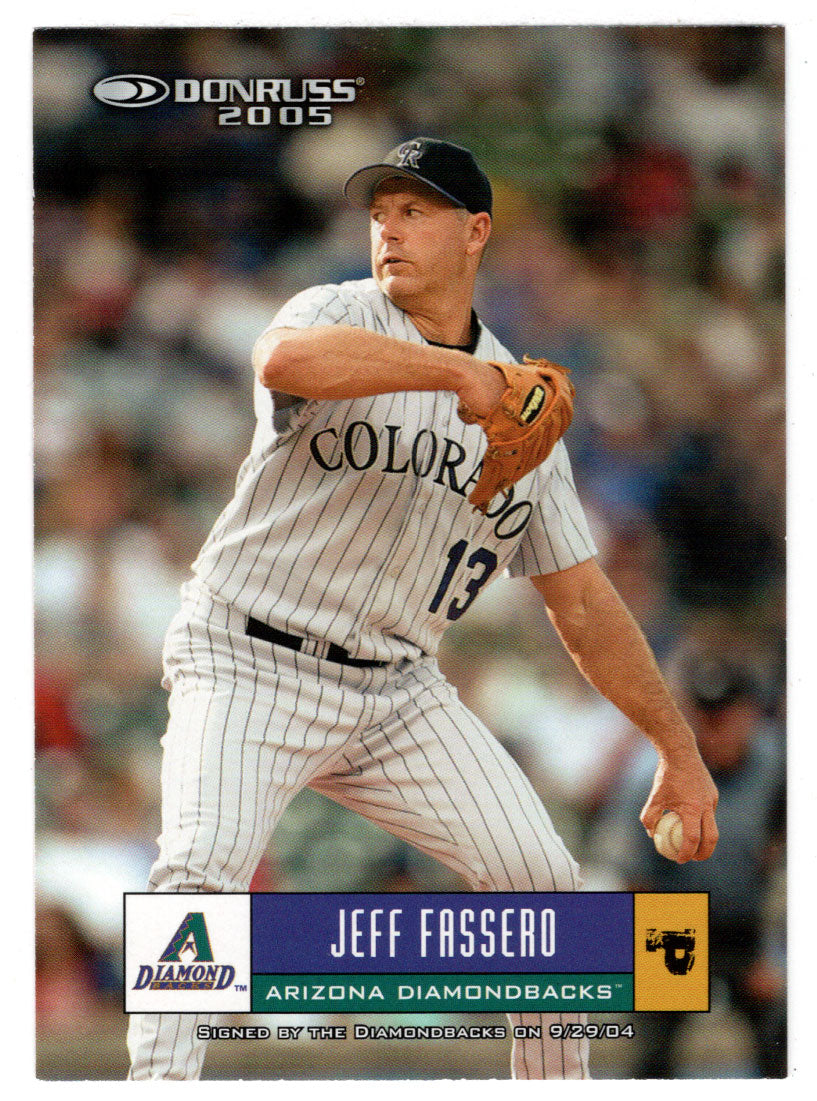 Jeff Fassero - Colorado Rockies (MLB Baseball Card) 2005 Donruss # 248 Mint