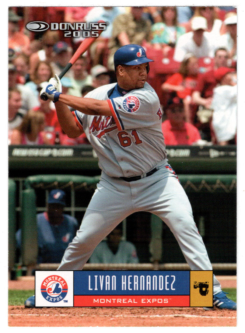 Livan Hernandez - Montreal Expos (MLB Baseball Card) 2005 Donruss # 250 Mint