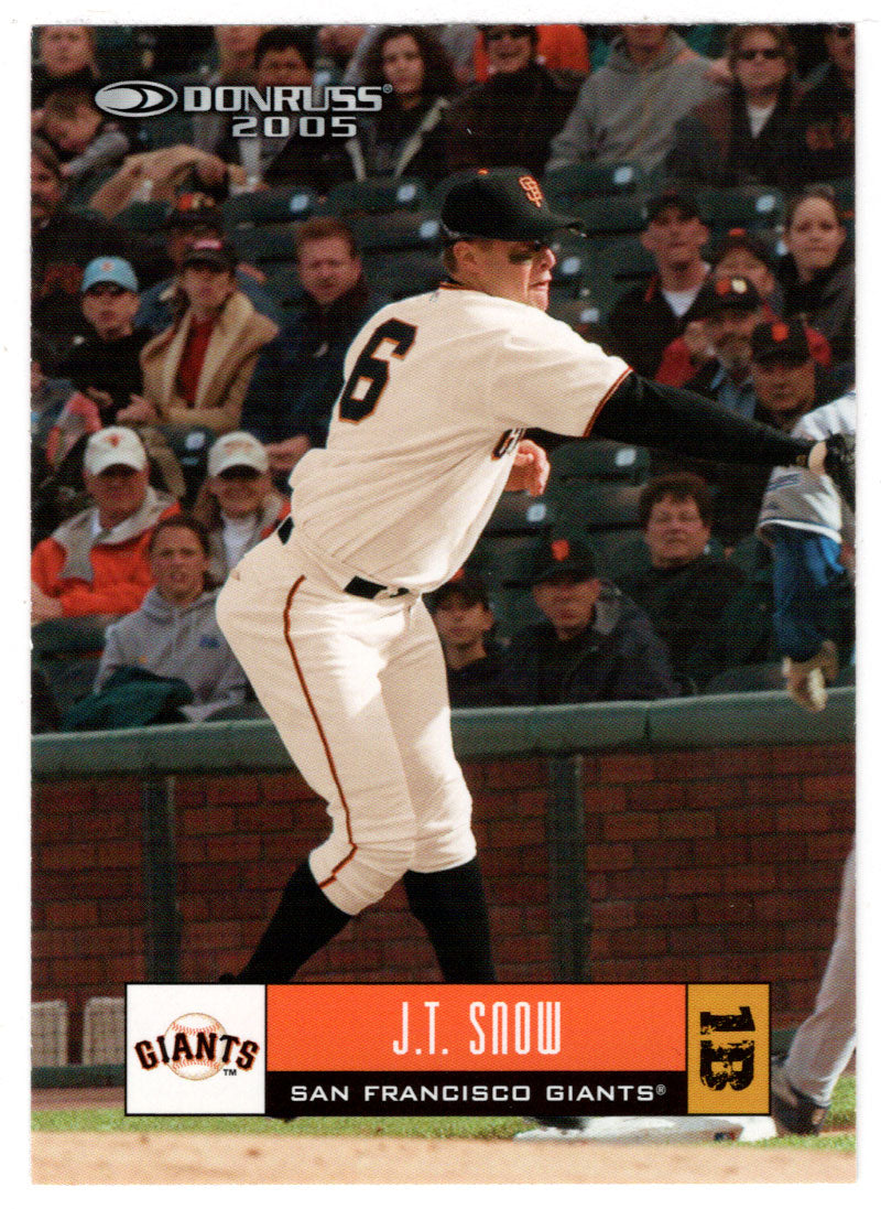 J.T. Snow - San Francisco Giants (MLB Baseball Card) 2005 Donruss # 322 Mint