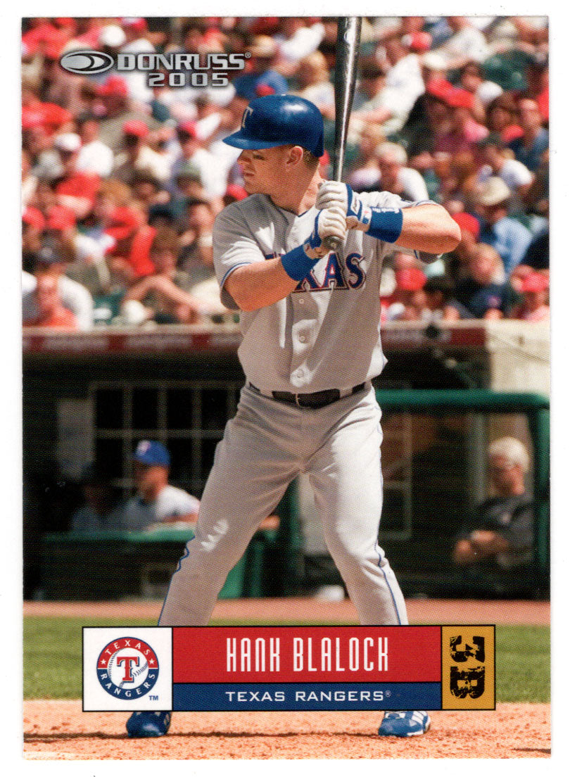 Hank Blalock - Texas Rangers (MLB Baseball Card) 2005 Donruss # 357 Mint