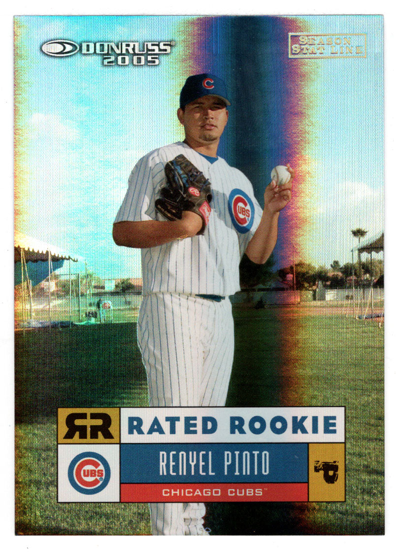 Renyel Pinto 4/12 - Chicago Cubs - Rated Rookie (MLB Baseball Card) 2005 Donruss # 62 Mint