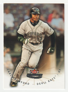 Carl Crawford - Tampa Bay Devil Rays (MLB Baseball Card) 2005 Fleer Platinum # 70 Mint