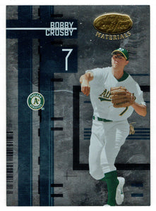 Bobby Crosby - Oakland Athletics (MLB Baseball Card) 2005 Leaf Certified Materials # 18 Mint