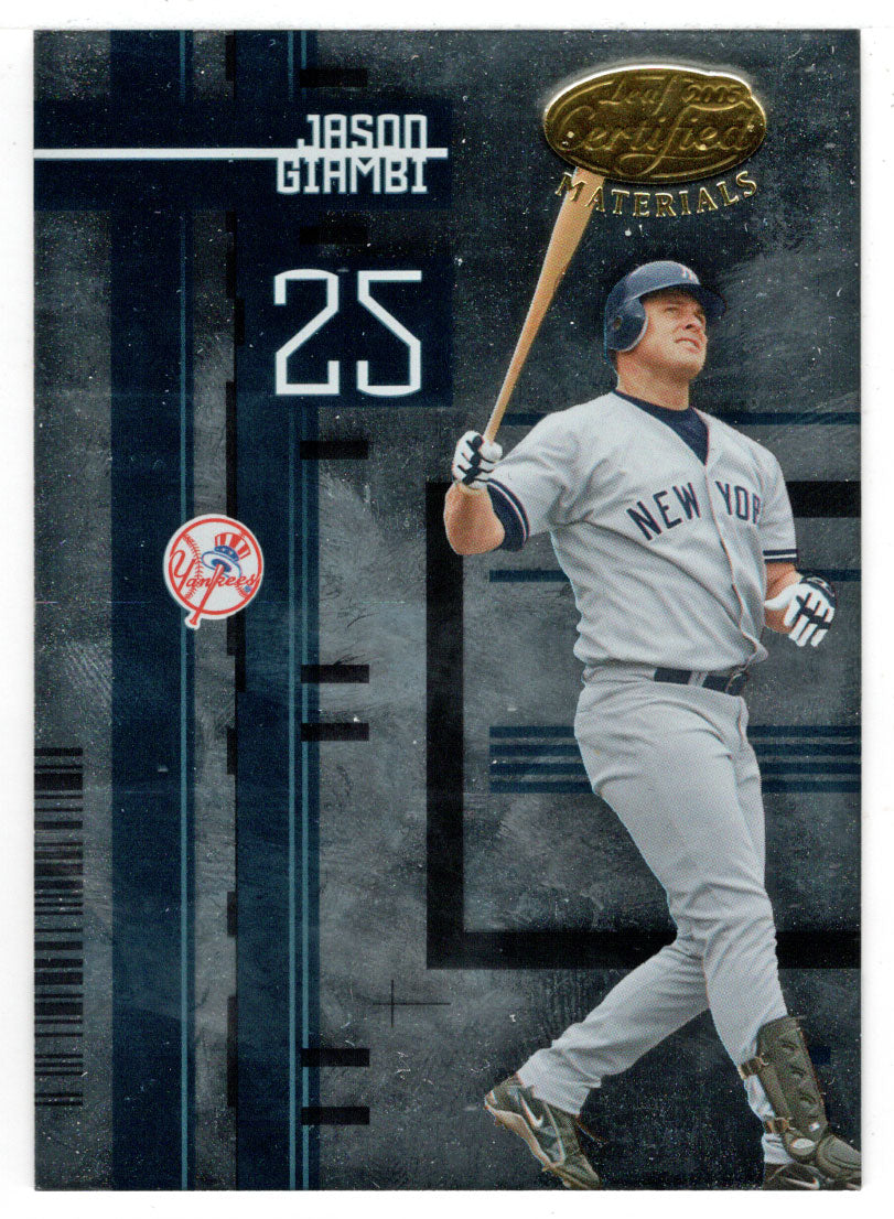 Jason Giambi - New York Yankees (MLB Baseball Card) 2005 Leaf Certified Materials # 56 Mint