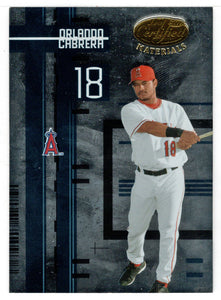 Orlando Cabrera - Los Angeles Angels (MLB Baseball Card) 2005 Leaf Certified Materials # 119 Mint