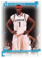 Hakim Warrick - Syracuse Orange (NCAA - NBA Basketball Card) 2005 Sage Hit # 1 Mint