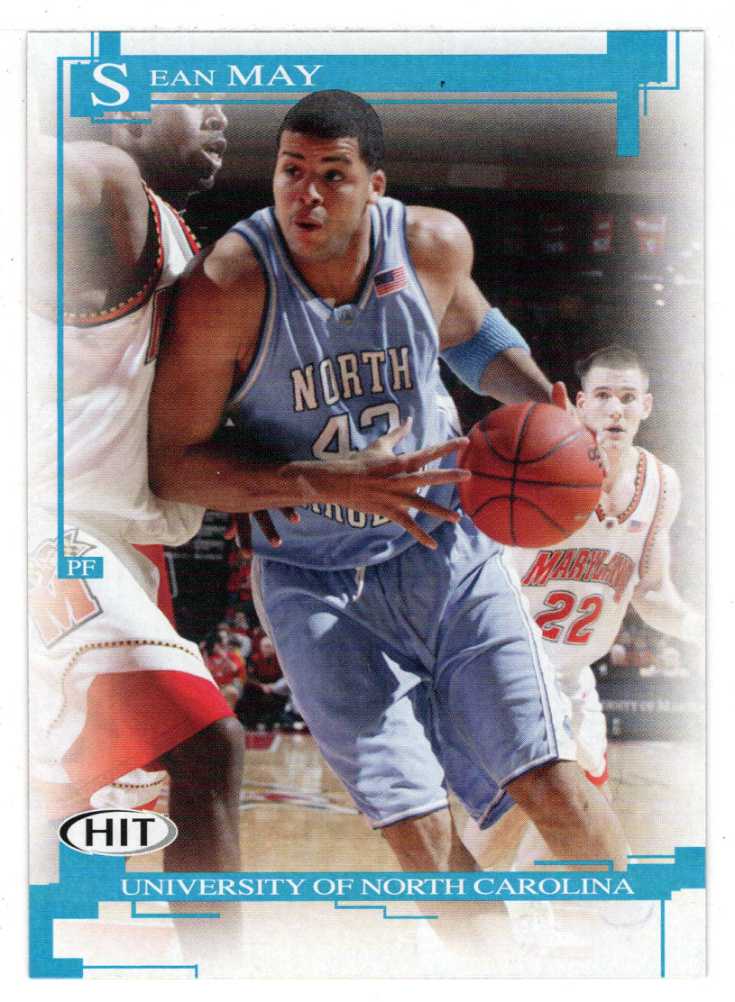 Sean May - North Carolina Tar Heels (NCAA - NBA Basketball Card) 2005 Sage Hit # 42 Mint