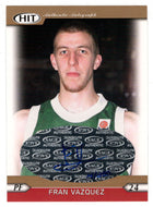 Fran Vazquez 14/250 - Unicaja Malaga - Autograph GOLD (NCAA - NBA Basketball Card) 2005 Sage Hit # A6 Mint