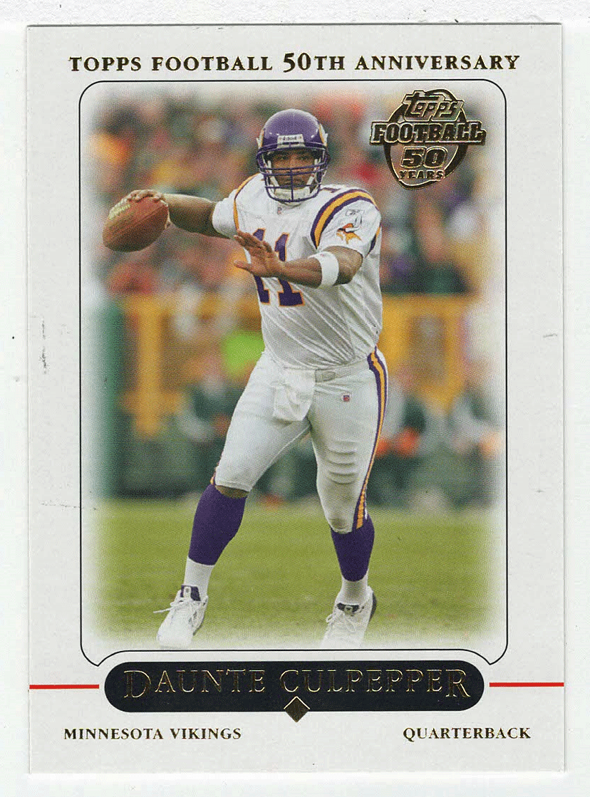 .com: 2005 Topps Pristine Football #61 Daunte Culpepper Minnesota  Vikings Official NFL Trading Card From The Topps Company : Collectibles &  Fine Art