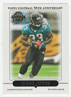 Greg Jones - Jacksonville Jaguars (NFL Football Card) 2005 Topps # 15 Mint