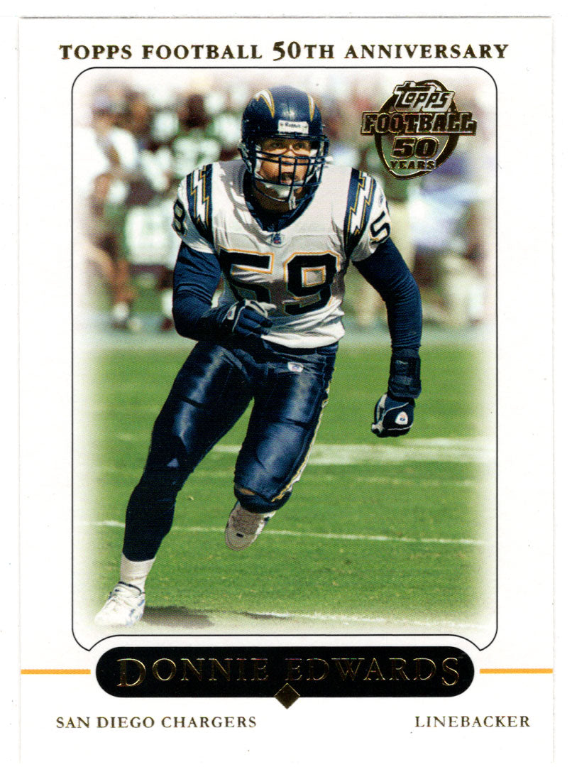 Donnie Edwards - San Diego Chargers (NFL Football Card) 2005 Topps # 47 Mint