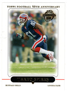 Takeo Spikes - Buffalo Bills (NFL Football Card) 2005 Topps # 131 Mint