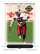 Bertrand Berry - Arizona Cardinals (NFL Football Card) 2005 Topps # 133 Mint