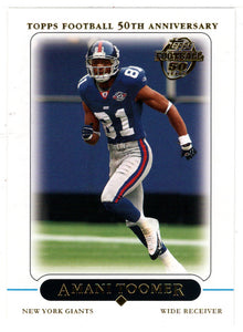 Amani Toomer - New York Giants (NFL Football Card) 2005 Topps # 217 Mint